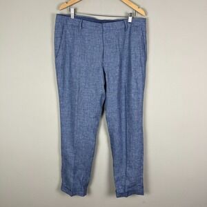 Baird‎ McNutt Murano Pants Mens 36x30 Blue Alex Fit 100% Linen Trousers Resort